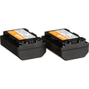 Jupio Pair of NP-FZ100 V3 Batteries & USB Dual Charger Value Pack (2040mAh)