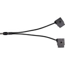 2.5mm Male Power Cable to Dual Female D-Taps (6", Non-Regulated) Splitter Power Cables Indipro 