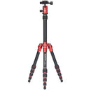 MeFOTO BackPacker Travel Tripod (Red)