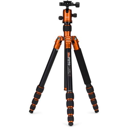 MeFOTO RoadTrip Aluminum Travel Tripod Kit (Orange)