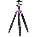 MeFOTO RoadTrip Aluminum Travel Tripod Kit (Purple)