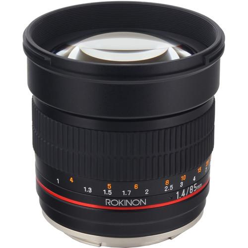 Rokinon 85mm f/1.4 AS IF UMC Lens for Canon EF with AE Chip