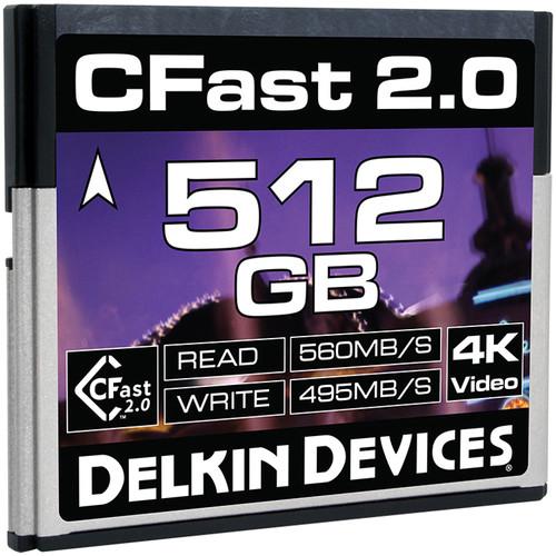 Delkin Devices 512GB Cinema CFast 2.0 Memory Card