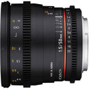 Rokinon 50mm T1.5 AS UMC Cine DS Lens for Sony E Mount