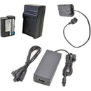 Bescor ENEL15 Battery, Charger, Coupler & AC Adapter Kit for Select Nikon Cameras