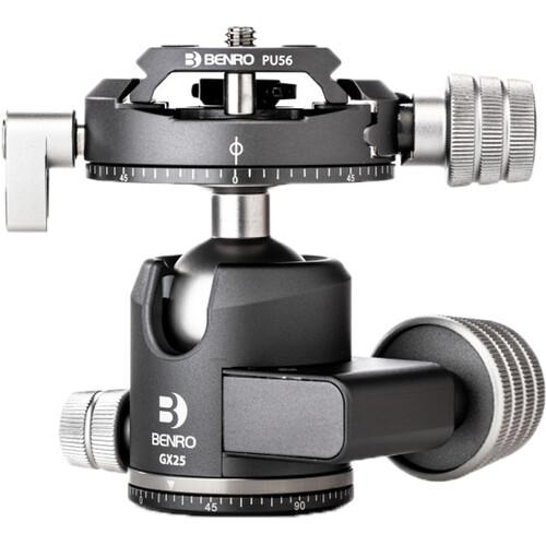 Benro Gx25 Two Series Arca-Swiss Style Low Profile Aluminum Ballhead With PU56 Camera Plate