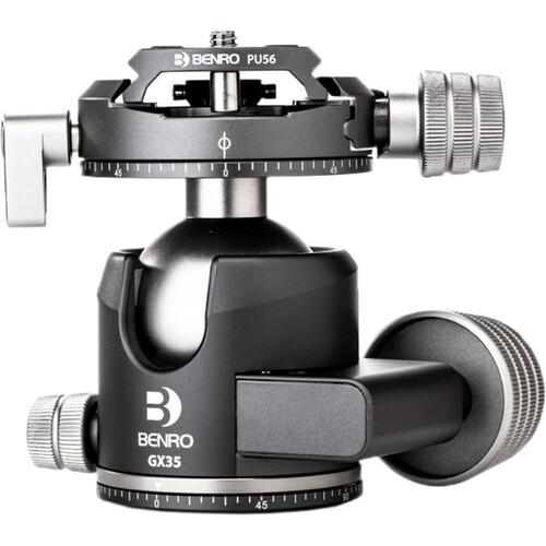 Benro Gx35 Three Series Arca-Swiss Style Low Profile Aluminum Ballhead With PU56 Camera Plate