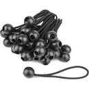 Kupo Heavy-Duty 6" Black Bungee Loops (50-Pack)