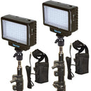 Bescor LED-70 Daylight Studio 2-Light Battery Kit