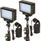 Bescor LED-70 Daylight Studio 2-Light Battery Kit