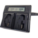 Bescor Dual Bay LCD Charger for LPE-19 Batteries