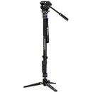 Benro Connect Video Monopod with S2 Pro Flat Base Fluid Video Head