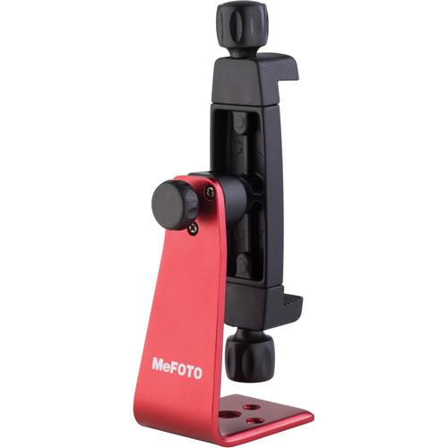 MeFOTO SideKick360 Plus Smartphone Tripod Adapter (Red)