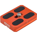 MeFOTO RoadTrip and GlobeTrotter Air Quick Release Plate (Orange)