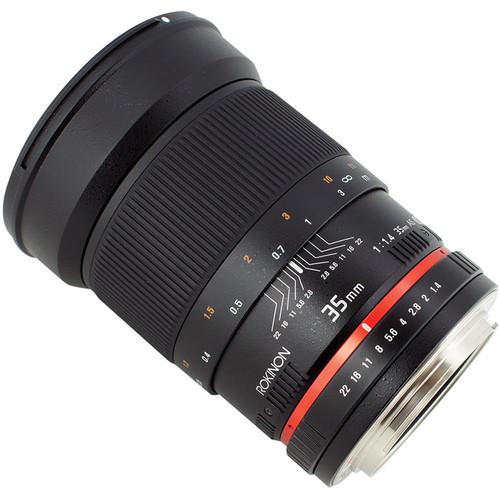 Rokinon 35mm f/1.4 AS UMC Lens for Nikon F (AE Chip)