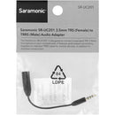 Saramonic SR-UC201 3.5mm TRS Female to 3.5mm TRRS Male Adapter Cable for Smartphones (3")