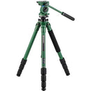 Benro Wild Series 1 Carbon Fiber Tripod with BWH4 2-Way Pan and Tilt Head (Green)