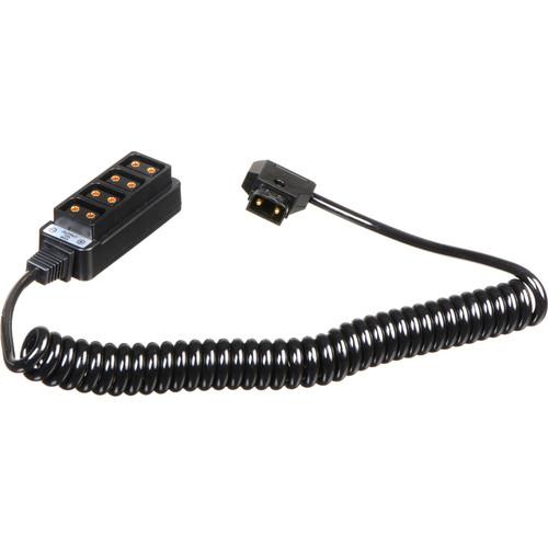 Indipro **B-STOCK** Coiled 4-Way D-Tap Splitter Cable Converter (24-36", Non-Regulated)