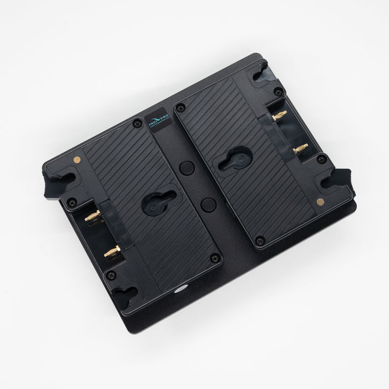 Dual Gold Mount Adapter Plates w/ D-taps to Gold Mount Lock Plate (Hot Swappable) Indipro Tools 