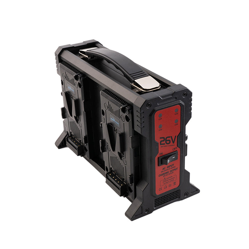 Refurbished Quad 26V V-Mount Lithium-Ion Battery Charger Indipro 